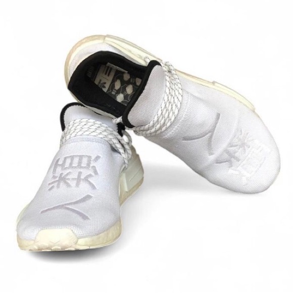 Adidas NMD HU Human Race Pharrell Williams GY0092 Men’s Size 9 Shoes Core White.